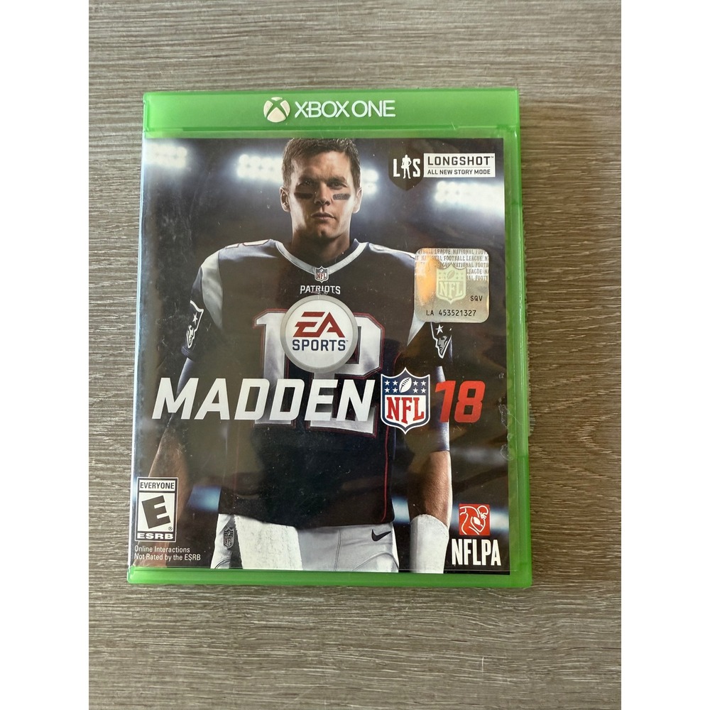 Madden 18 Xbox One Game Football Patriots Longshot EA Sports NFL